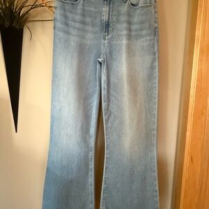PAIGE Flared Light Blue Jeans